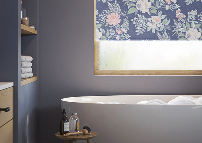 Vintage Rose, Oxford Blue - Twist&Fit Roller Blind - Image 5